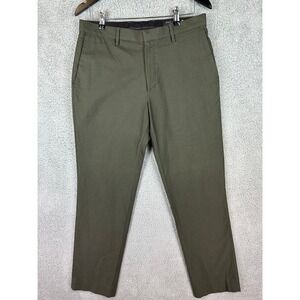 Banana Republic Chino Pants Men's 32 x 32 Olive Green Stretch Modern Slim City